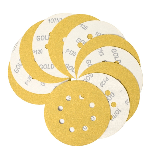 Sndng Dsc, Hook-and-Loop, 6,120G, 6VAC, Gld