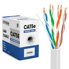 MADE IN USA, Cat5e, 24 Awg, 4 Wires, Network & Ethern