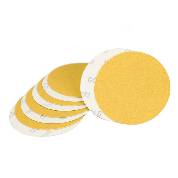 Sndng Dsc, Hook-and-Loop, 5, 60G, Gld