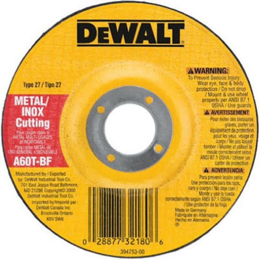 DEWALT, 4" X .045" X 5/8" Thin Cutting Wheel, Cut Off Wheel, Dcw