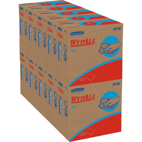 GeneralClean X60 Multi-Task Cleaning Cloths, Pop-Up Box, White (118 Sheets/Box, 10 Boxes/Case)