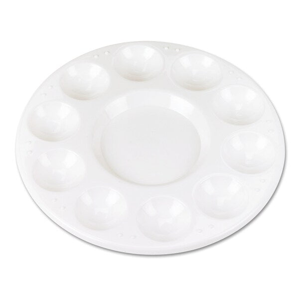 Paint Tray, Round, Plastic, White, PK10