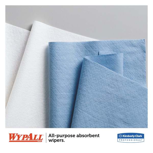 Towels & Wipes, Blue, Double Recrepe (DRC), Bench Top;General Purpose, 56 Wipes, Unscented