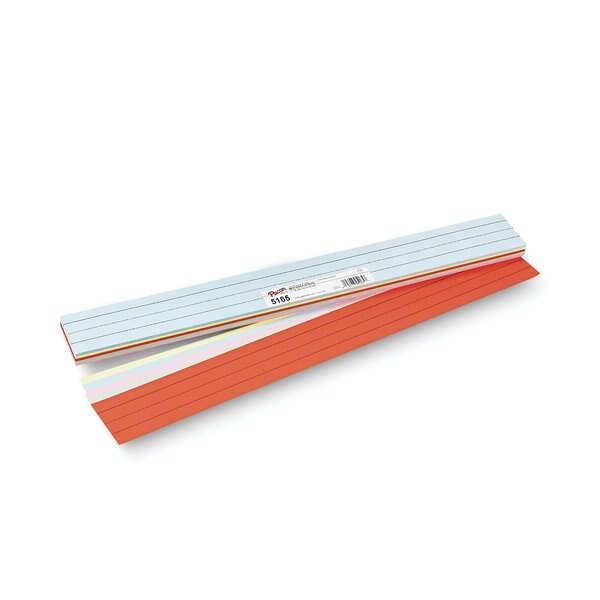 Sentence Strips, 24x3, Assorted, PK100