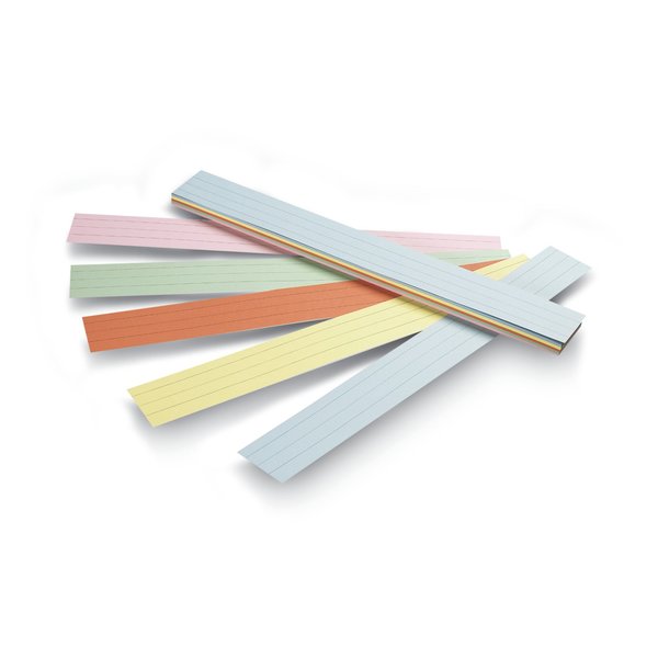 Sentence Strips, 24x3, Assorted, PK100