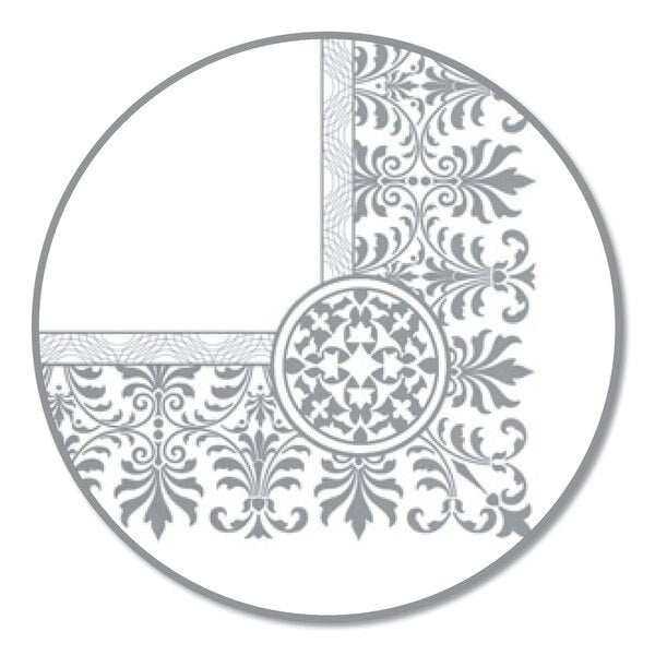 Certificate, White, Fleur Border, PK15