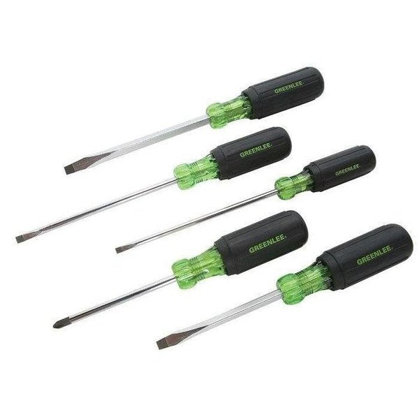 Screwdriver Set, Slotted/Phillips, 5 Pc