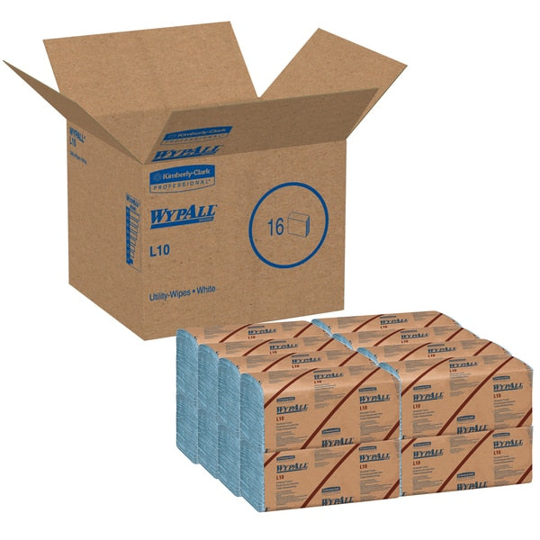 Dry Wipe, Blue, Paper, 16 PK, 140 Wipes, 9 1/4 in x 10 1/2 in