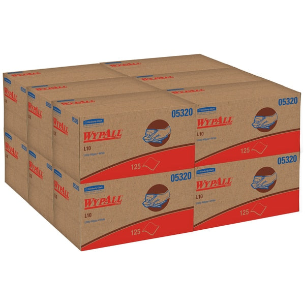 Dry Wipe, White, Pop Up Box, Paper, 18 PK, 125 Wipes, 9 in x 10 1/4 in