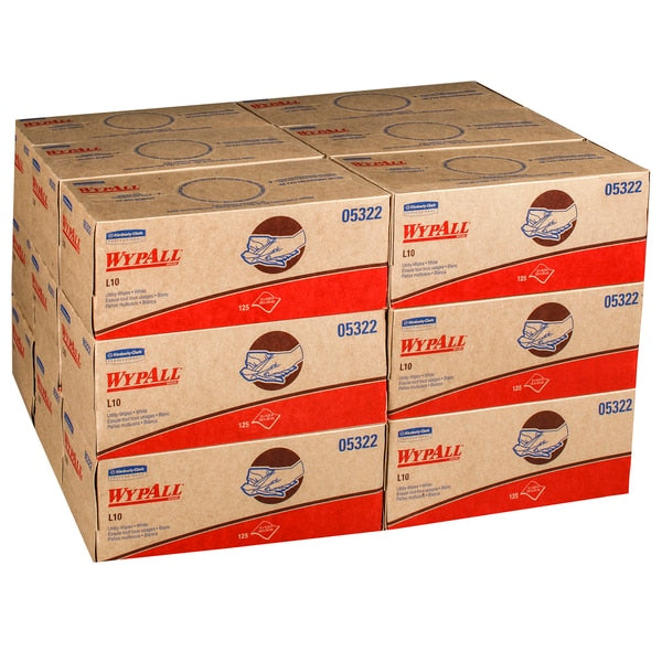 Dry Wipe, White, Pop Up Box, Paper, Glass, 18 PK, 125 Wipes, 10 1/4 in x 12 in