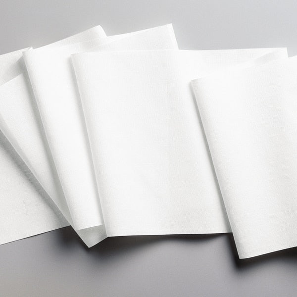 Dry Wipe Roll, White, Roll, Double Recreped (DRC), 300 Wipes, 9 3/4 in x 15 1/4 in