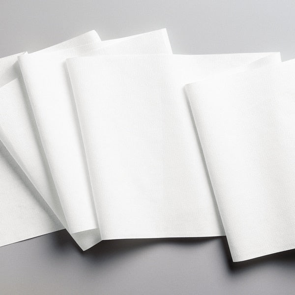 Dry Wipe Roll, White, Poly Wrapped Roll, Double Recreped (DRC), 70 Wipes, 10 1/2 in x 11 in