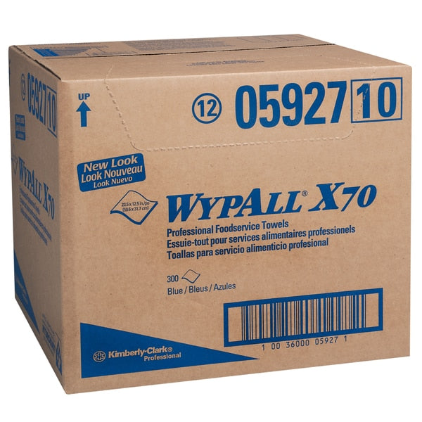 Dry Wipe, Blue, Hydroknit, 1 PK, 300 Wipes, 12 1/2 in x 23 1/2 in