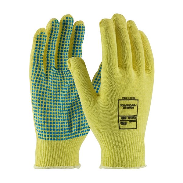 Cut Resistant Coated Gloves, A2 Cut Level, PVC, S, 12PK