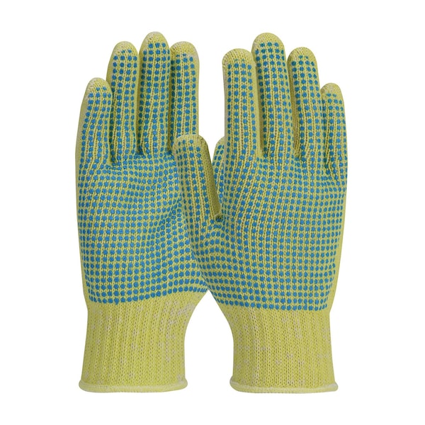 Cut Resistant Coated Gloves, A2 Cut Level, PVC, M, 12PK