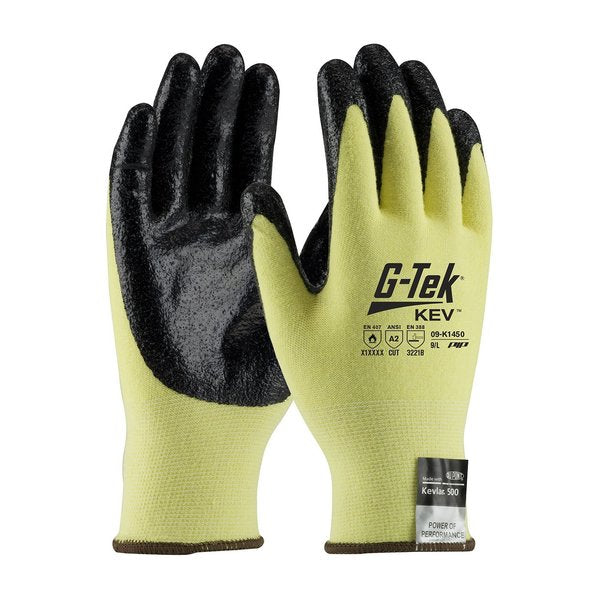 Cut Resistant Coated Gloves, A2 Cut Level, Nitrile, S, 12PK