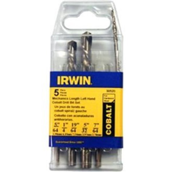 Left Hand Drill Bit Set, Cobalt Alloy Steel