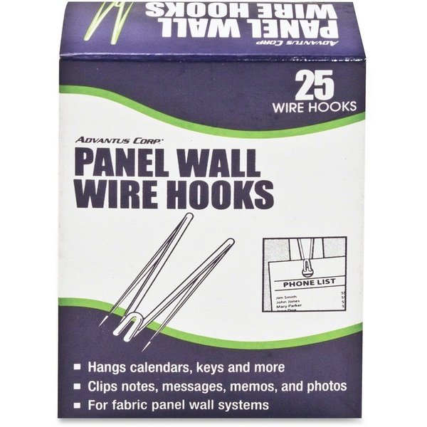 Panel Wall Wire Hooks, PK25