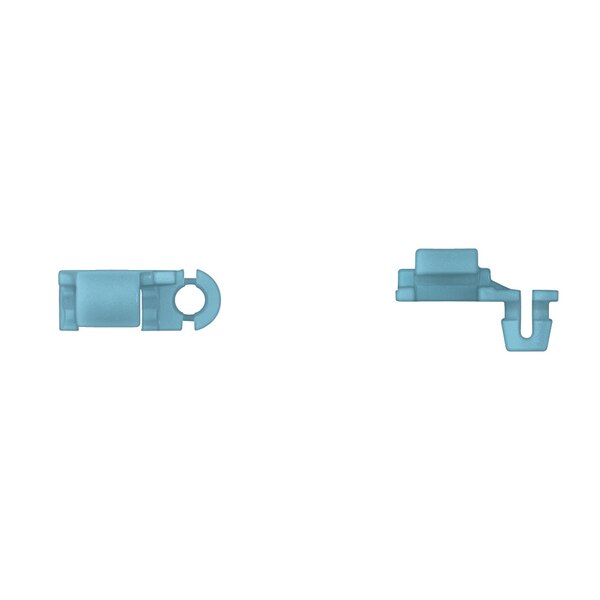Blue Nyln Door Rod End Clips 4.2mm Rod Size Lft Hand Side PK25