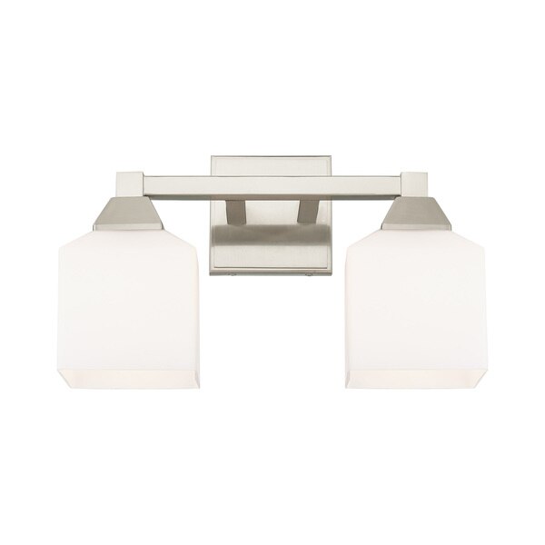 Aragon 2 Light Brushed Nickel Bath Vanity