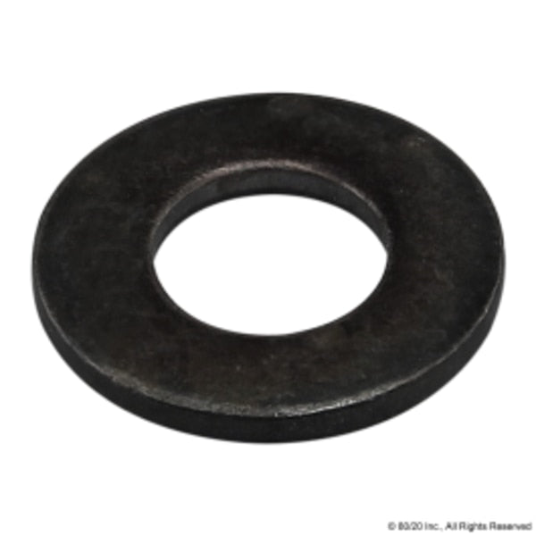 Flat Washer, Fits Bolt Size M4 , Steel Zinc Plated Finish