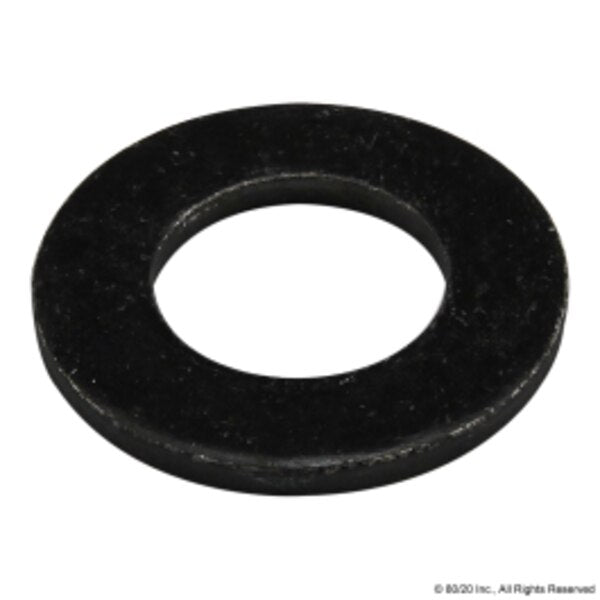 Flat Washer, Fits Bolt Size M8 , Steel Zinc Plated Finish