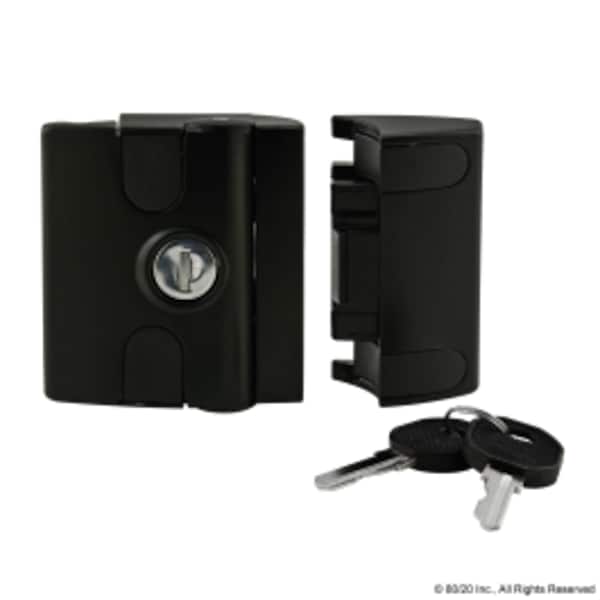 Black Slam Latch Keyed Alike
