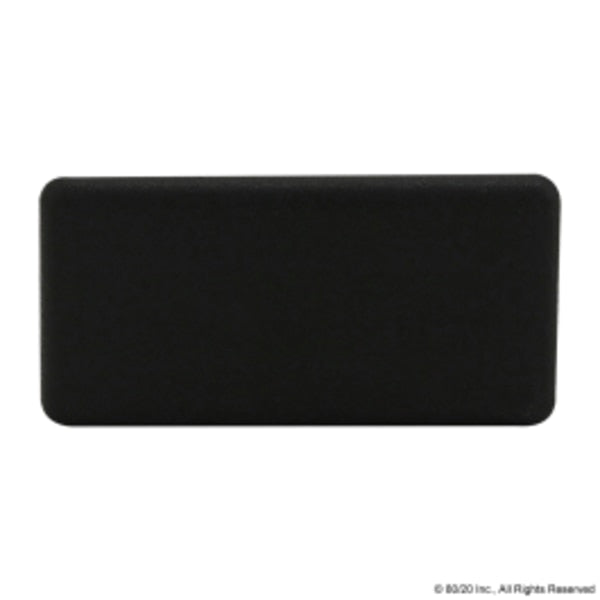 End Cap 40X80 2Pin Tab8 Nylon Blk