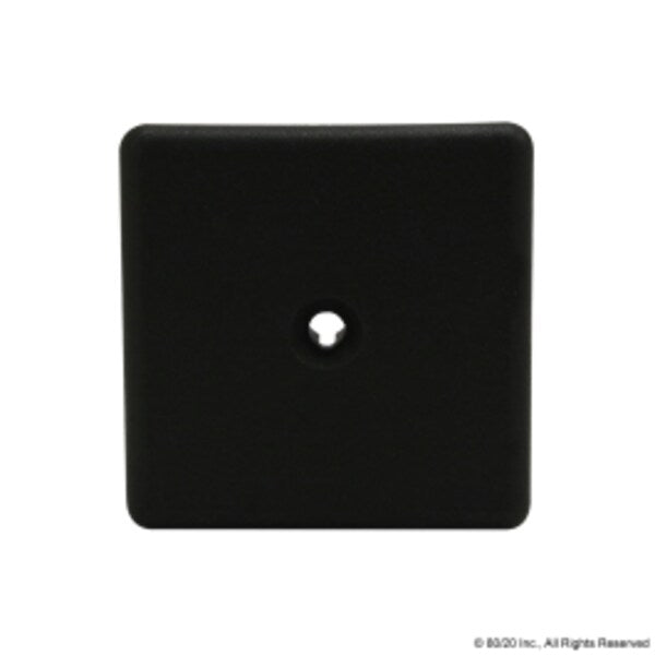 End Cap 45X45 Tab10 Screw-In Nylon Blk