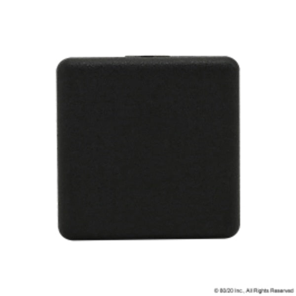 End Cap 40X40 4Pin Nylon Blk