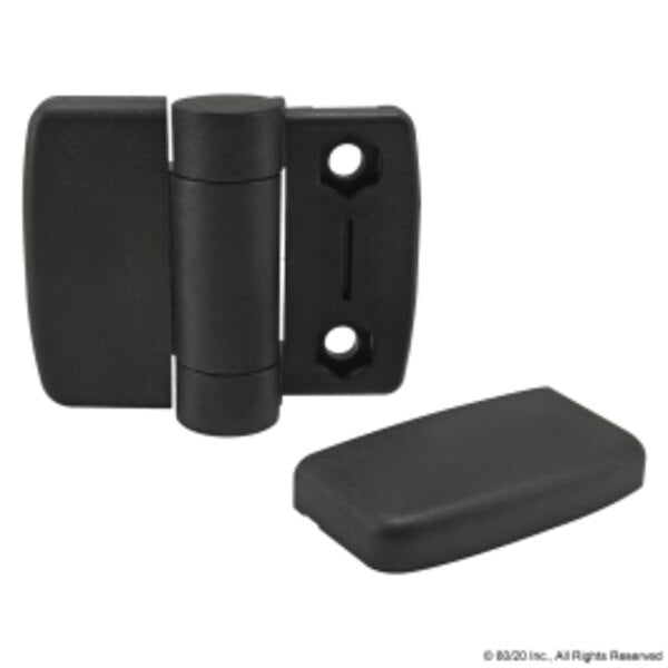 Standard Detent Hinge Notab Nylon Blk