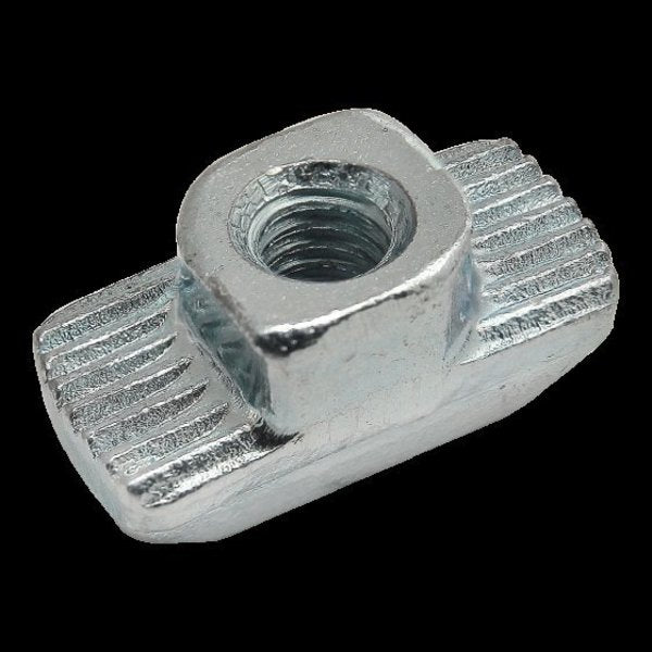 Drop In T-Nut M4 Slot8 Zinc Plated Steel