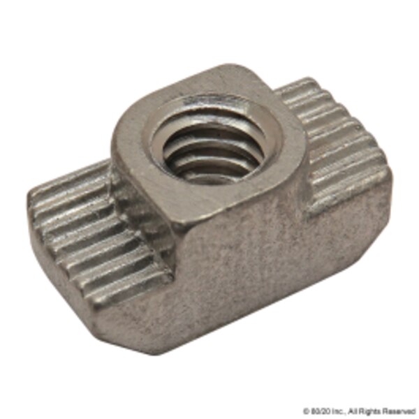 Drop In T-Nut 1/4-20 Slot10 ss