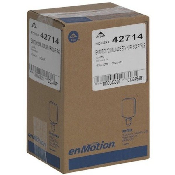 enMotion Foam Hand Soap Cartridge, 1,200 mL, Fragrance Free, 2 Pack