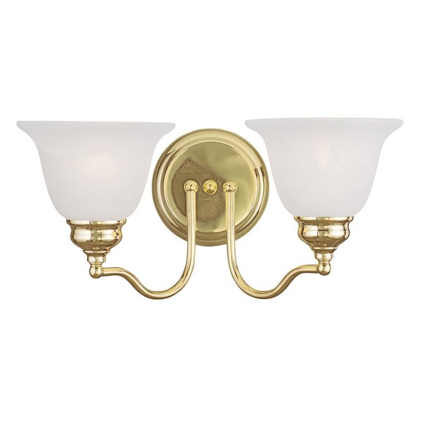 Essex 2 Light Polished Brass Bath Vanity