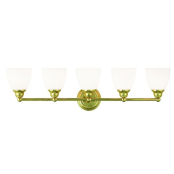 Somerville 5 Light Polished Brass Bath Vanity