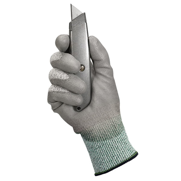 Cut Resist Gloves, L, Gray/Salt Pepper, PR