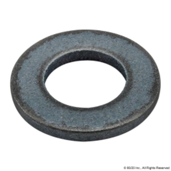 Flat Washer, Fits Bolt Size M5 , Steel Zinc Plated Finish
