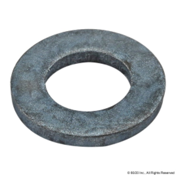 Flat Washer, Fits Bolt Size M6 , Steel Zinc Plated Finish