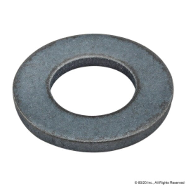 Flat Washer, Fits Bolt Size M8 , Steel Zinc Plated Finish
