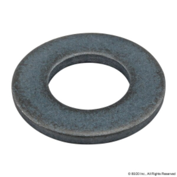 Flat Washer, Fits Bolt Size M10 , Steel Zinc Plated Finish