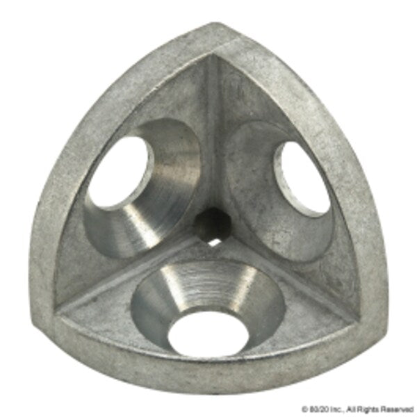 Crn Brkt 28X28 Tab Diecast Zinc Pln 3Way