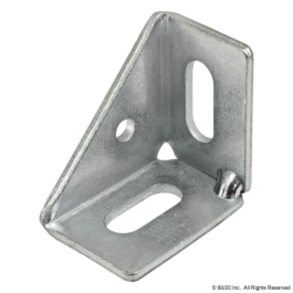 Ins Crn Brkt 2 Hole 43X43 Znc Pltd Steel