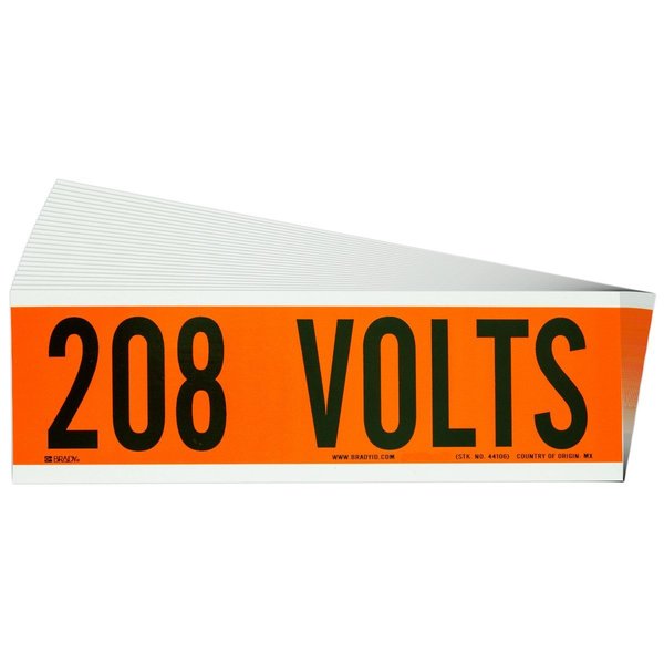 Conduit and Voltage Sign and Labels, PK25