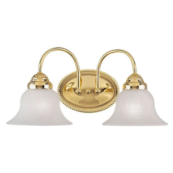 Edgemont 2 Light Polished Brass Bath Vanity