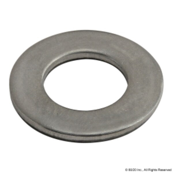 Flat Washer, Fits Bolt Size M8 , Stainless Steel Plain Finish