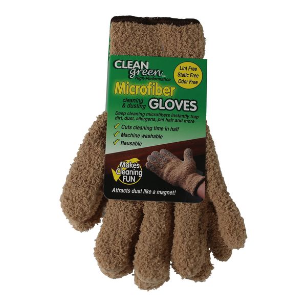 Microfiber Cleaning Gloves, One Siz, PK6