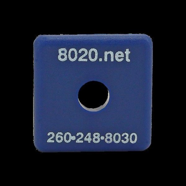 End Cap Blue W/Push-Ins 1010