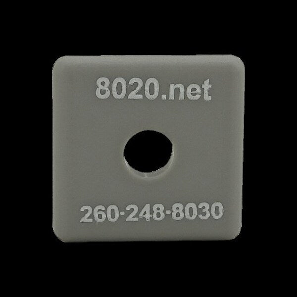 End Cap Gray W/Push-Ins 1010