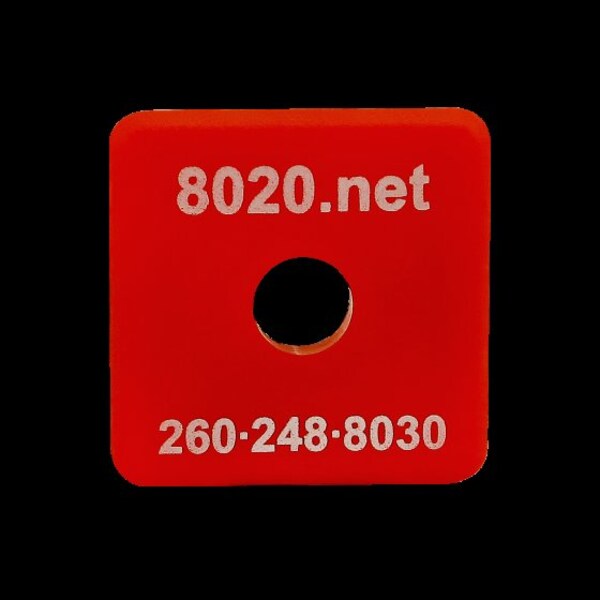 End Cap Red W/Push-Ins 1010